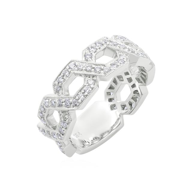 Geometric Diamond Band  