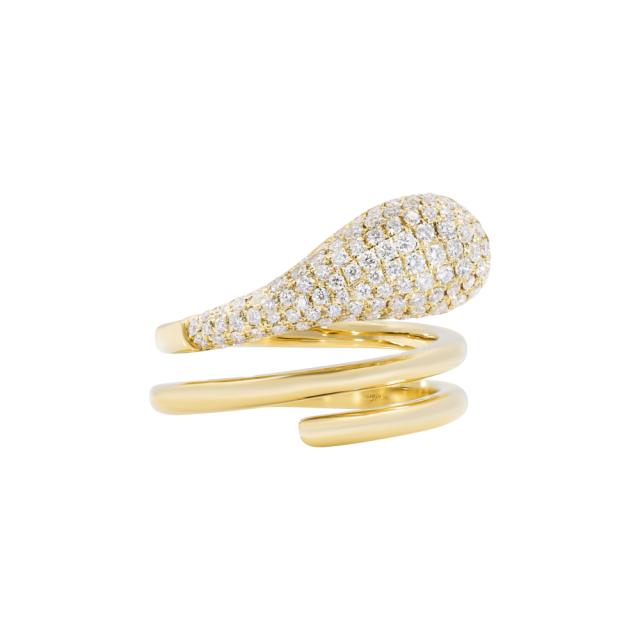 Modern Tear Drop Ring  