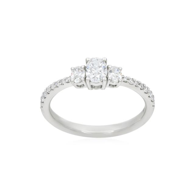Timeless Three Stone Ring 