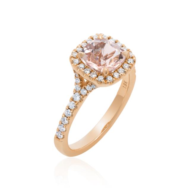Diamond Halo Elegance Ring