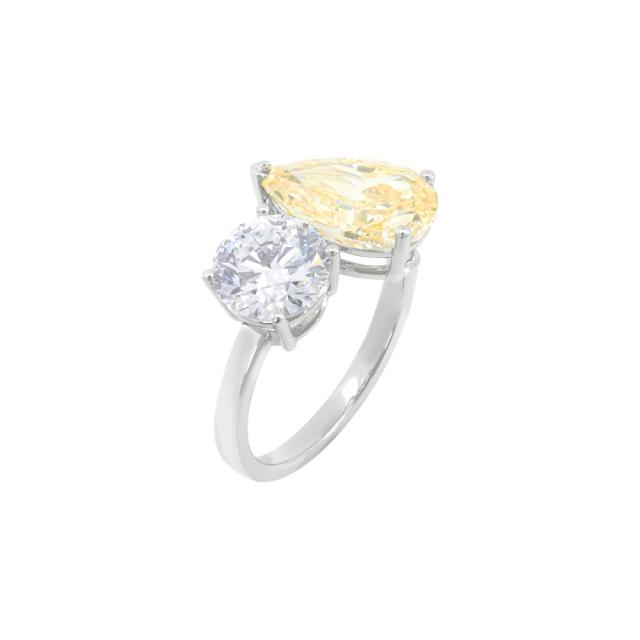 Vibrant Toi Et Moi Ring   