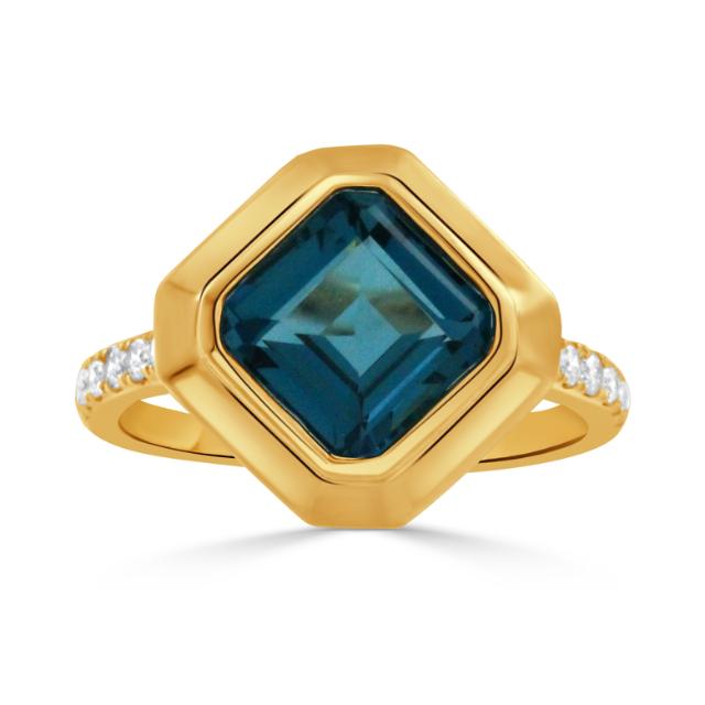 Tilted Sparkle Ring  