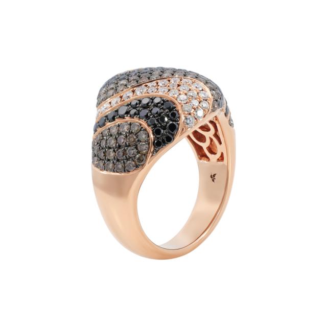 Elegant Diamond Wave Ring