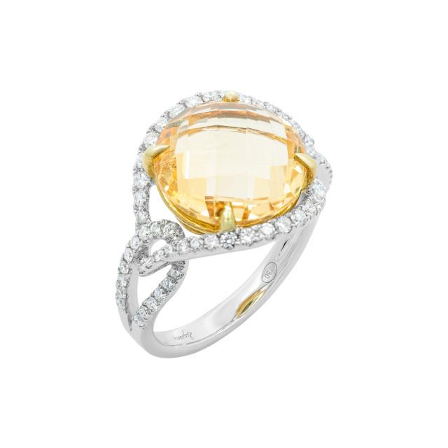 Radiant Citrine Ring  