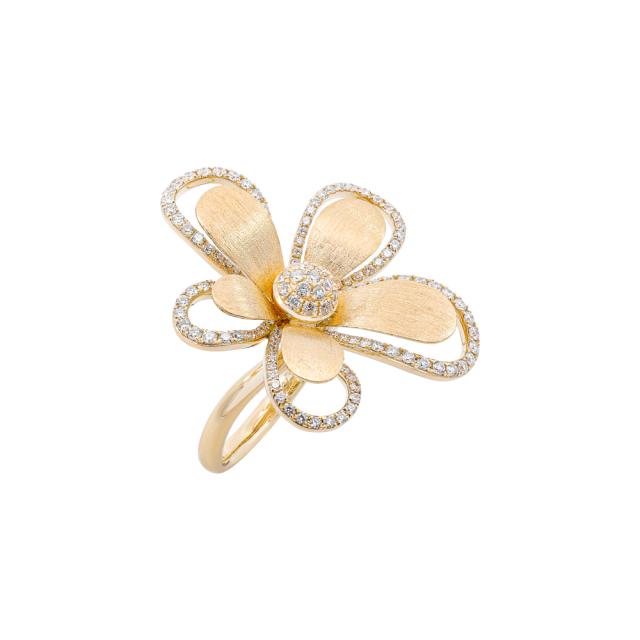 Golden Blossom Ring  