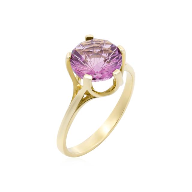 Brilliant Cut Amethyst Ring  