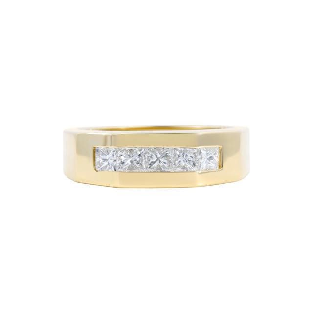 Geometric Diamond Band  