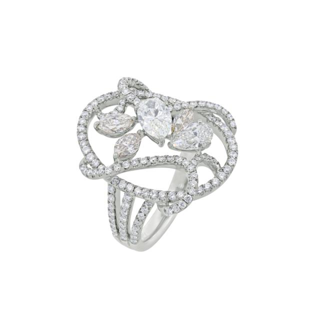 Luxury Cocktail Diamond Ring