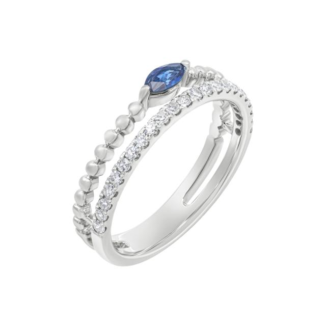 Adorned 2 Row Stack Ring 