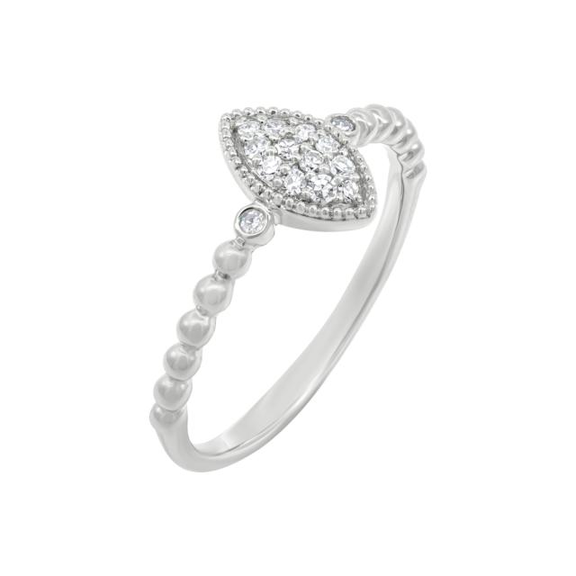 Glimmering Marquise Cluster Ring
