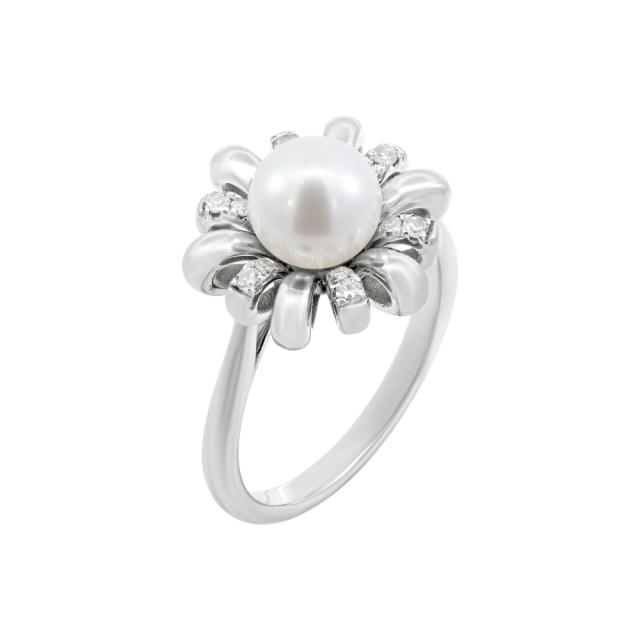 Spring Flower Pearl Ring