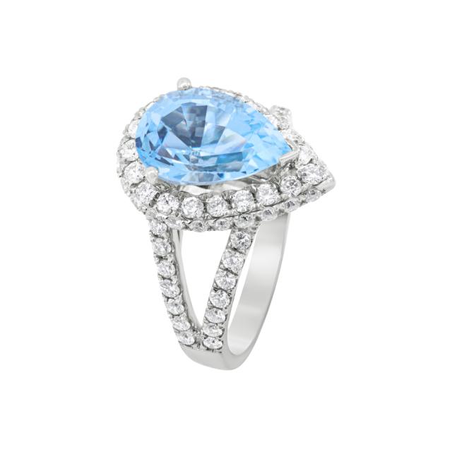 Brilliant Blue Topaz Ring 