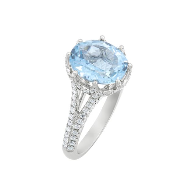 Bubbly Aqua Ring