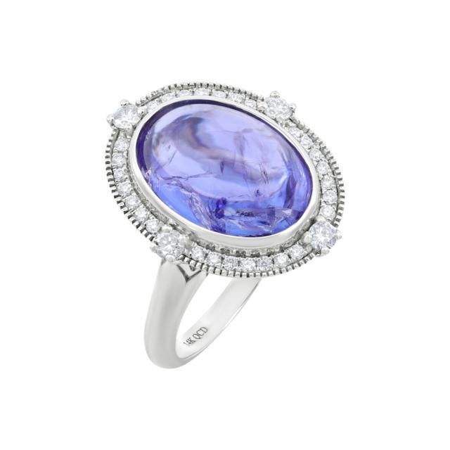 Imperial Cab Tanzanite Cocktail Ring