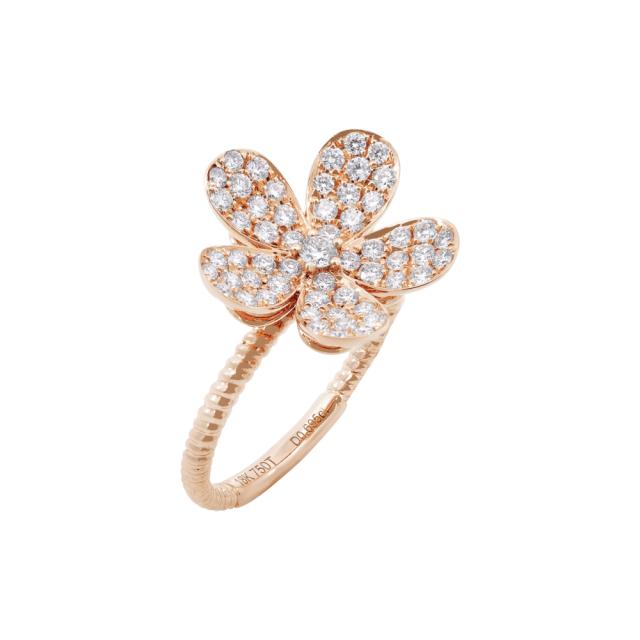 Blossom Beauty Ring 18K Rose Gold with 0.70cttw diamonds in a delicate floral design